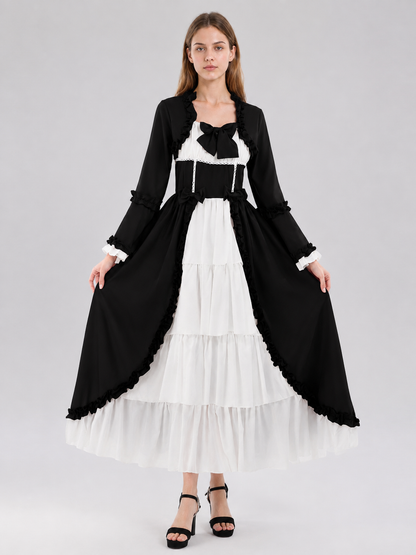 Long Medieval-Style Carnival Dress Costume Dresses detail