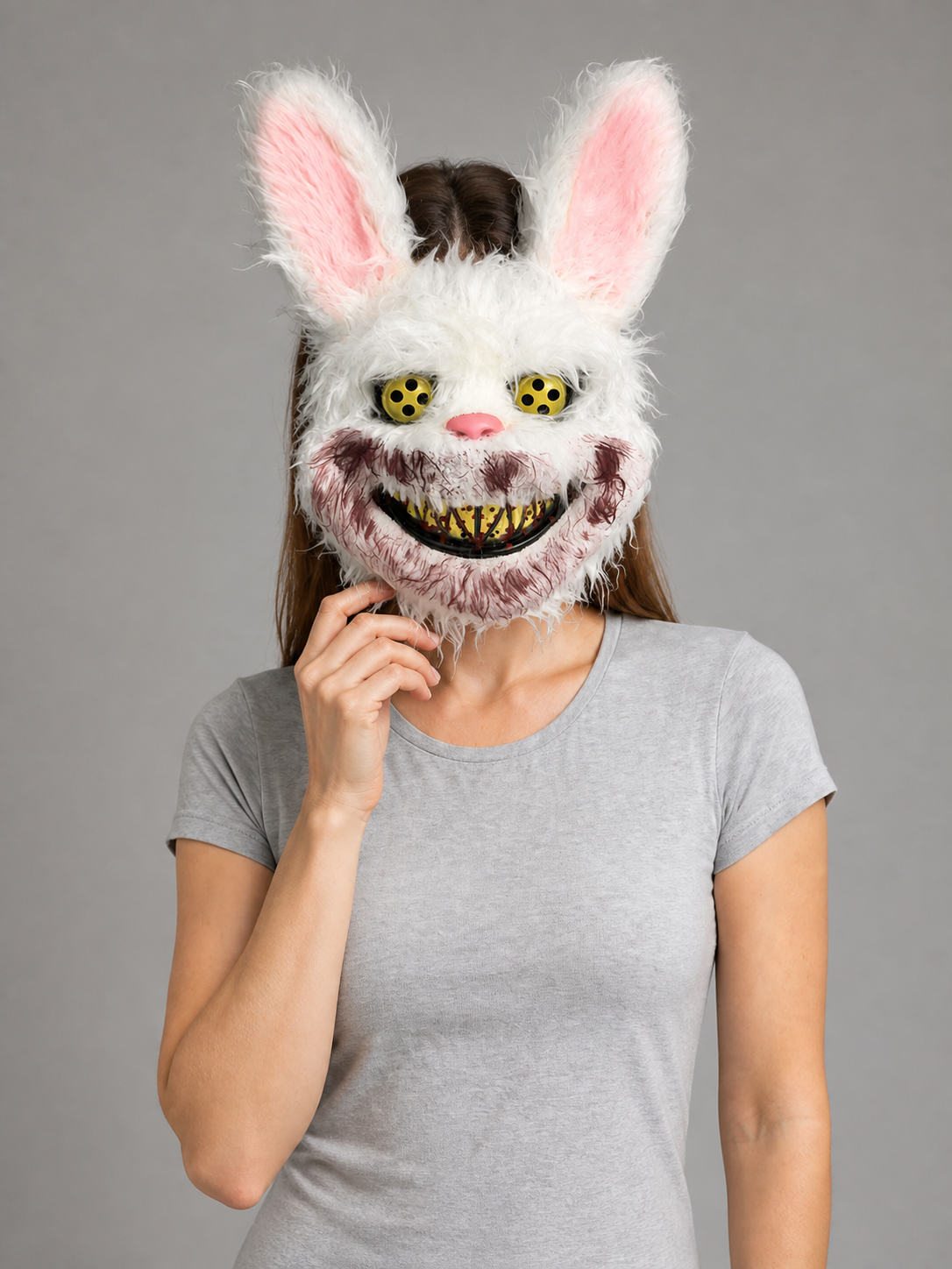 Scary Rabbit Carnival Headpiece for Halloween Costume Headwear detail