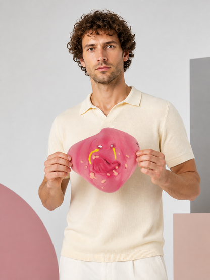 Pink Carnival Clown Mask for Halloween