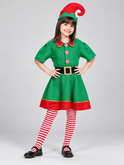 Children’s Christmas Costume with Hat and Belt product detail