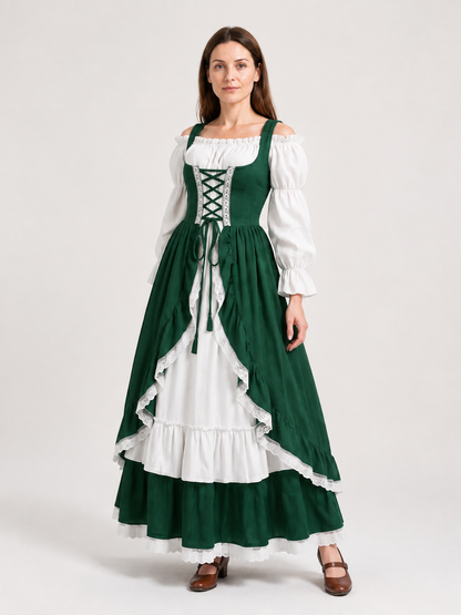 Medieval Victorian Princess Corset Dress Costume Dresses detail