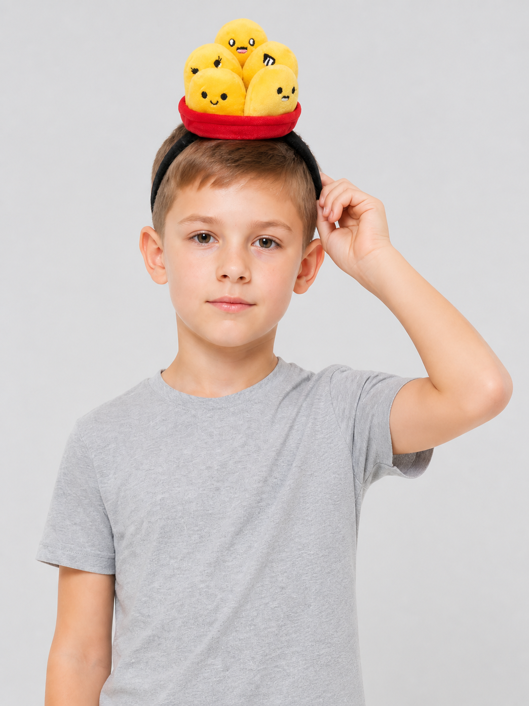 Carnival Headband with Fried Chicken Figures Costume Headwear detail