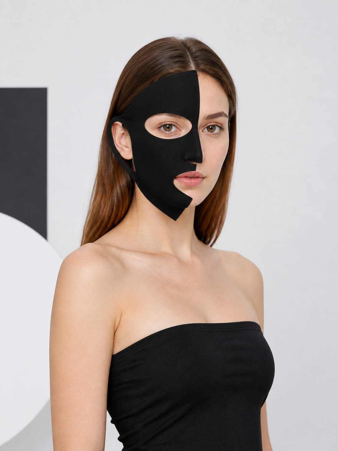 Black Carnival Mask for Halloween and Cosplay Costume Masks detail