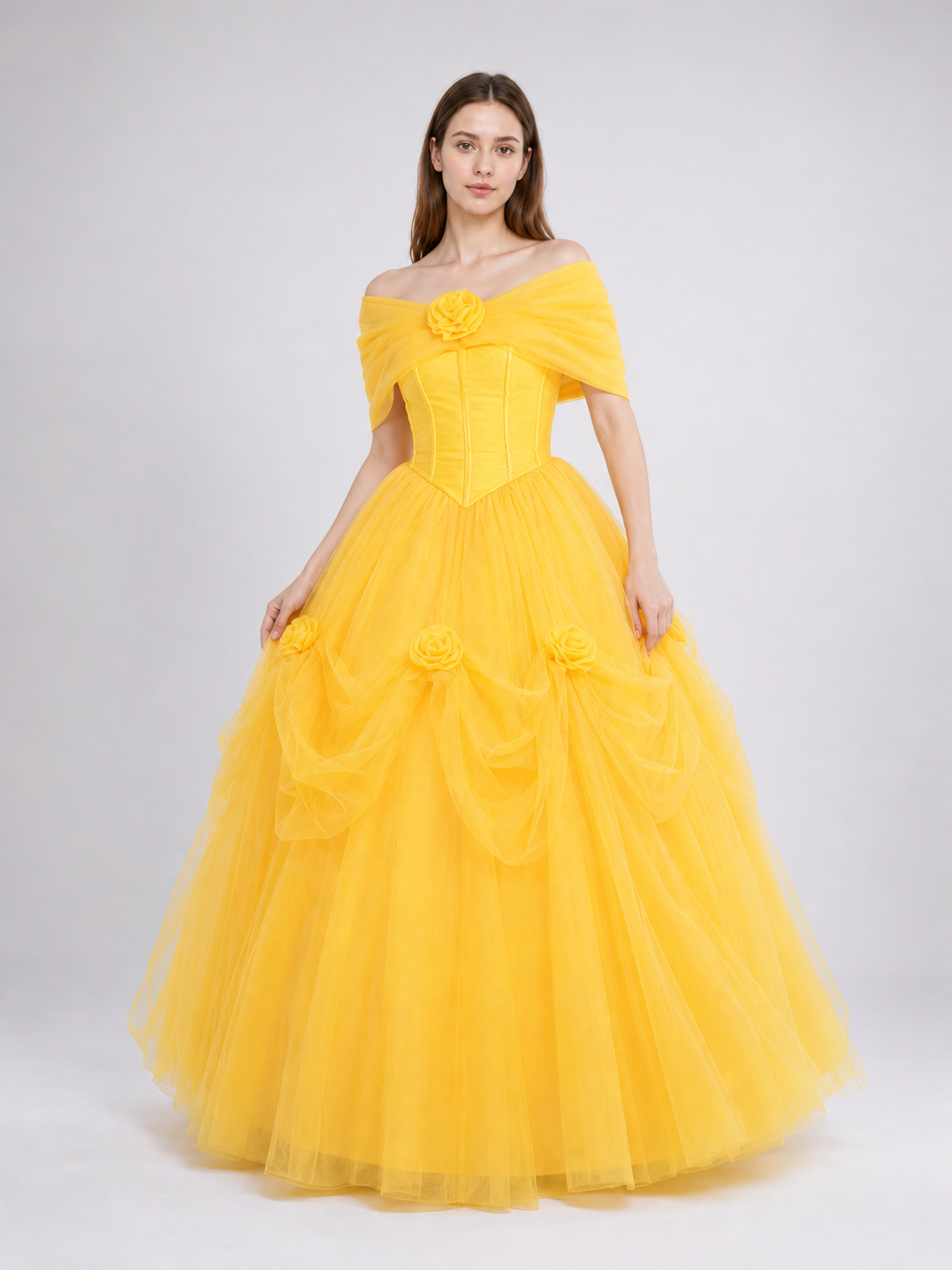 Puffy princess dress for celebrations and the stage