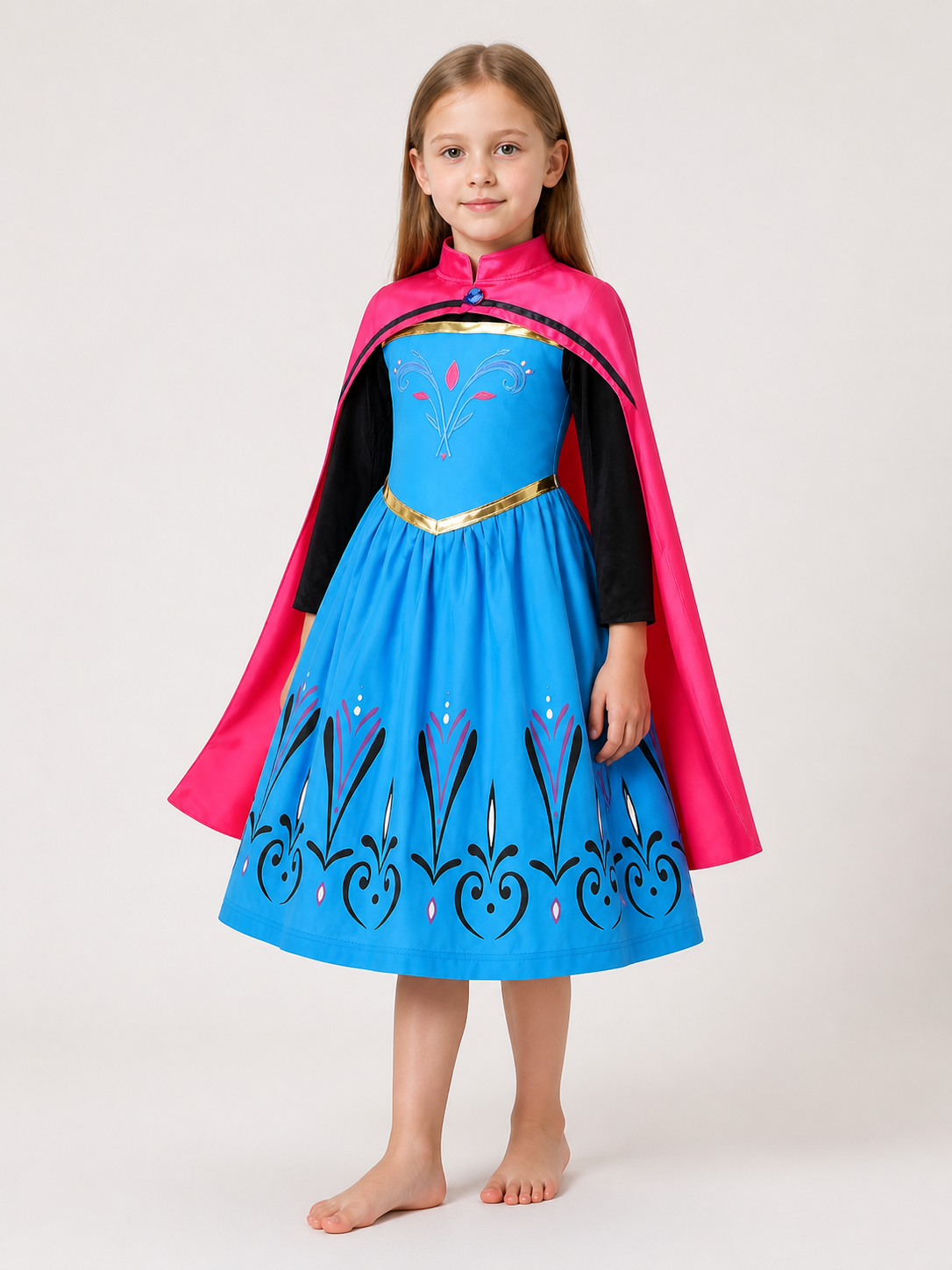 Pink and Blue Princess Costume for Halloween