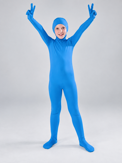 Blue Milk Silk Cosplay Jumpsuit Costume