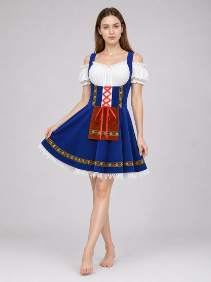 National costume with apron and trim