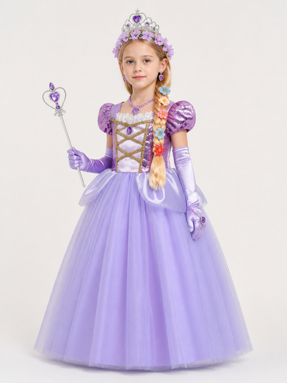 Lilac Princess Costume for Halloween Costumes detail