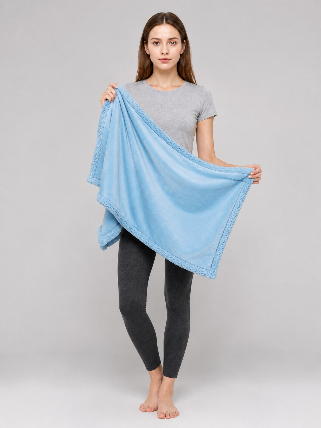 Reversible Plush Pet Blanket Wearable Blankets detail