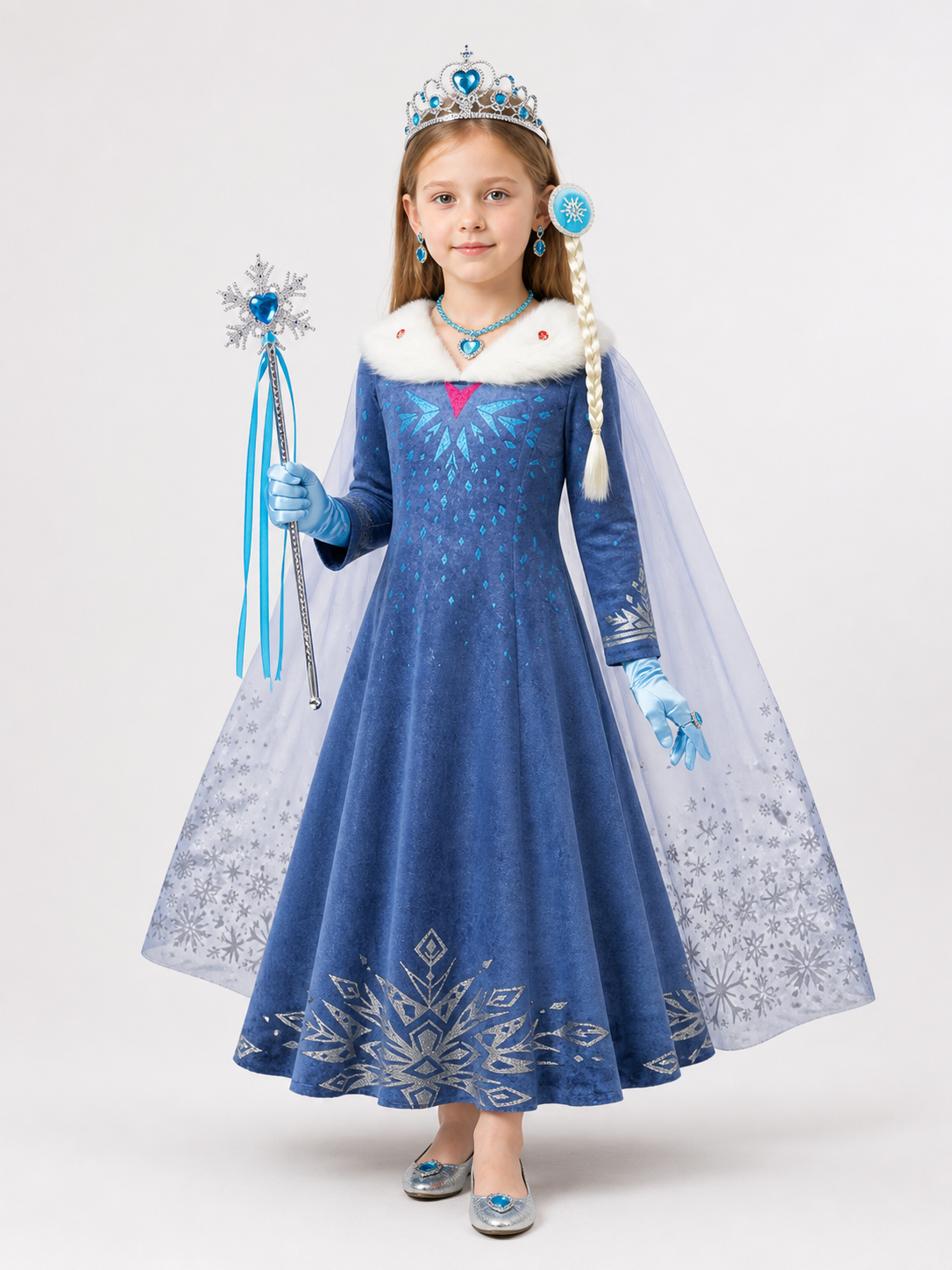 Snow Queen Carnival Costume for Halloween Costumes detail