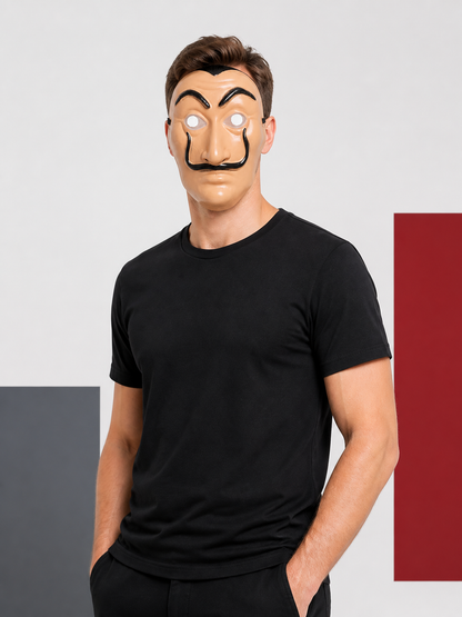 Carnival mask with mustache and eyebrows for cosplay Costume Masks detail