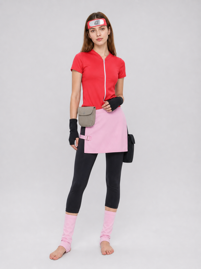 Sakura Haruno Cosplay Costume from Naruto