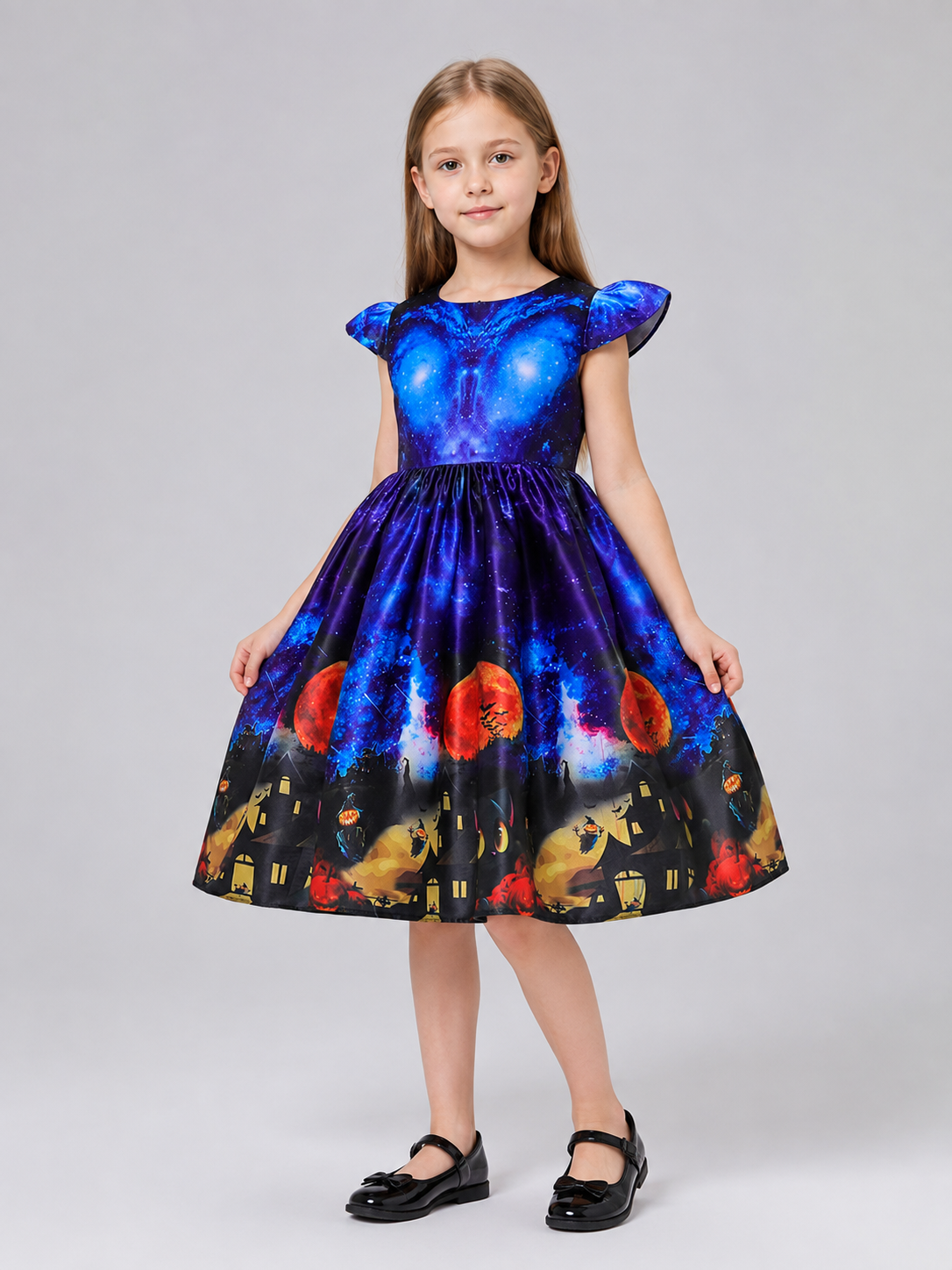 Kids' Carnival Dress with Witch Hat Costume Dresses detail
