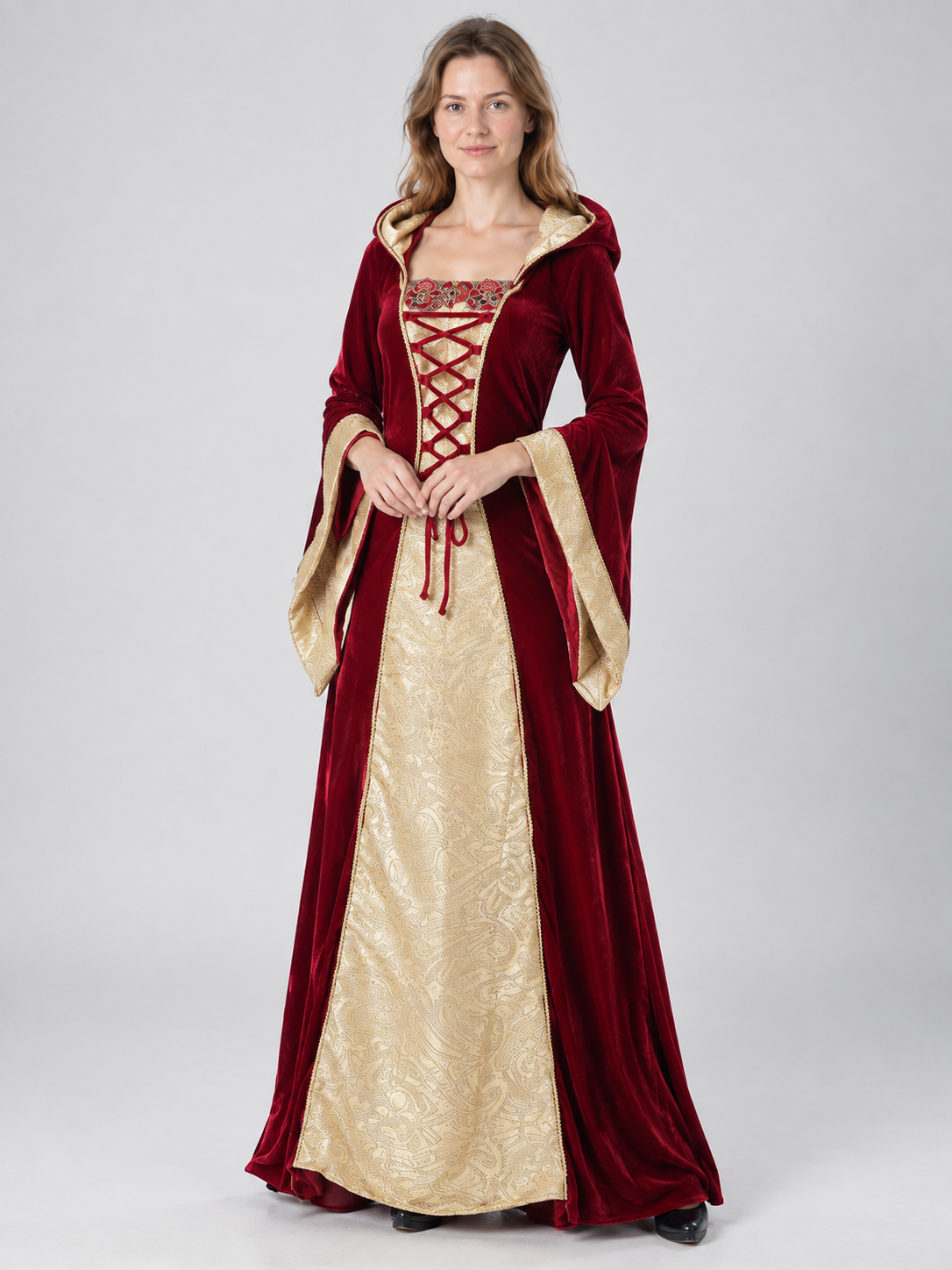 Adult Costume, Hooded Vampire Dress
