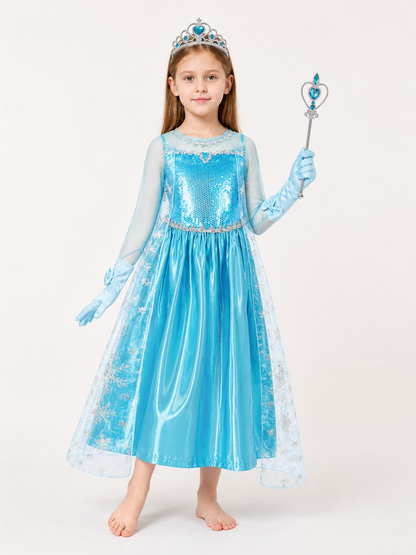 Snow Queen Carnival Costume for Halloween and Cosplay Costumes detail