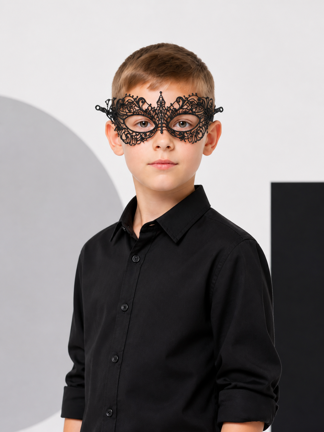 Gold Carnival Mask for Halloween and Cosplay Costume Masks detail
