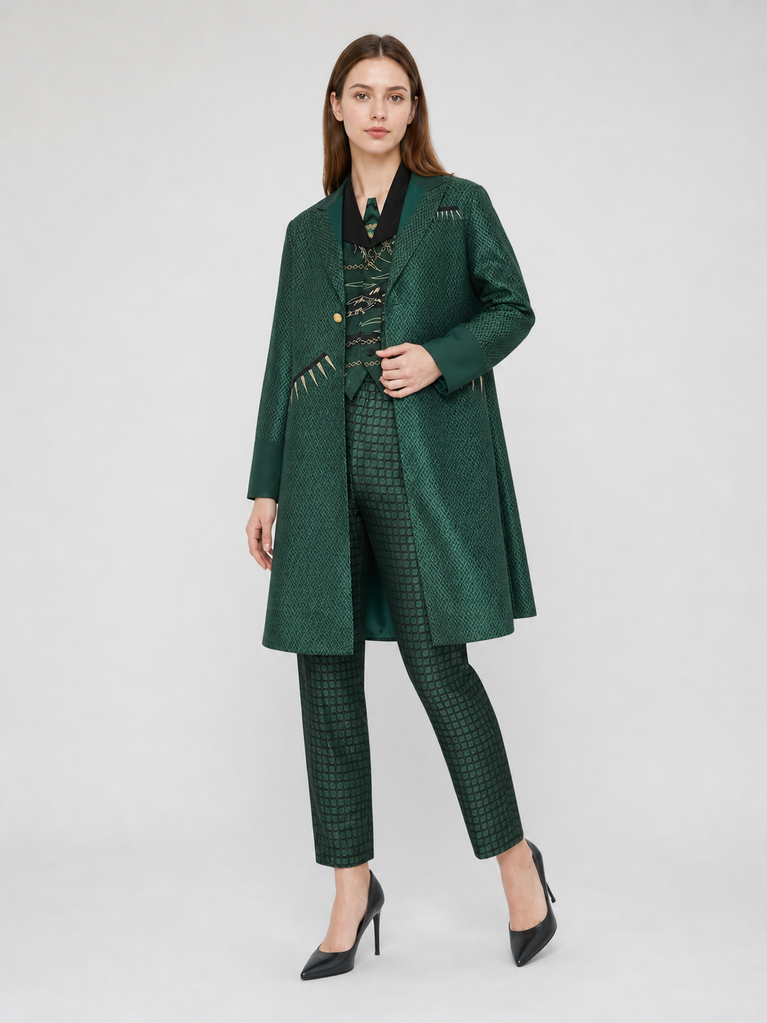 The Wizard of Oz Cosplay Costume, Green Set
