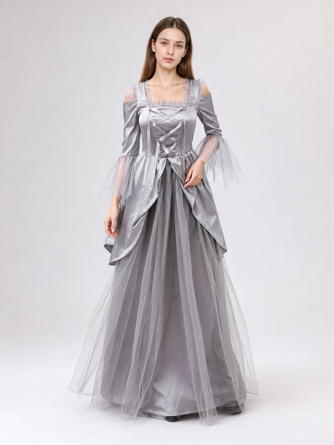 Long Fantasy-Style Cosplay Dress