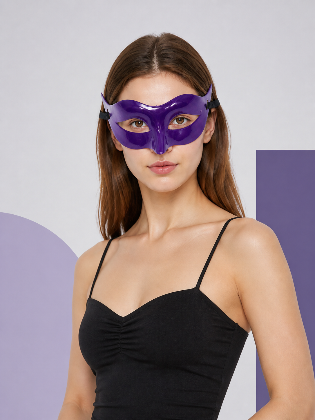 Purple Carnival Mask for Halloween and Cosplay