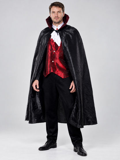 Adult Vampire Costume with Cape and Vest