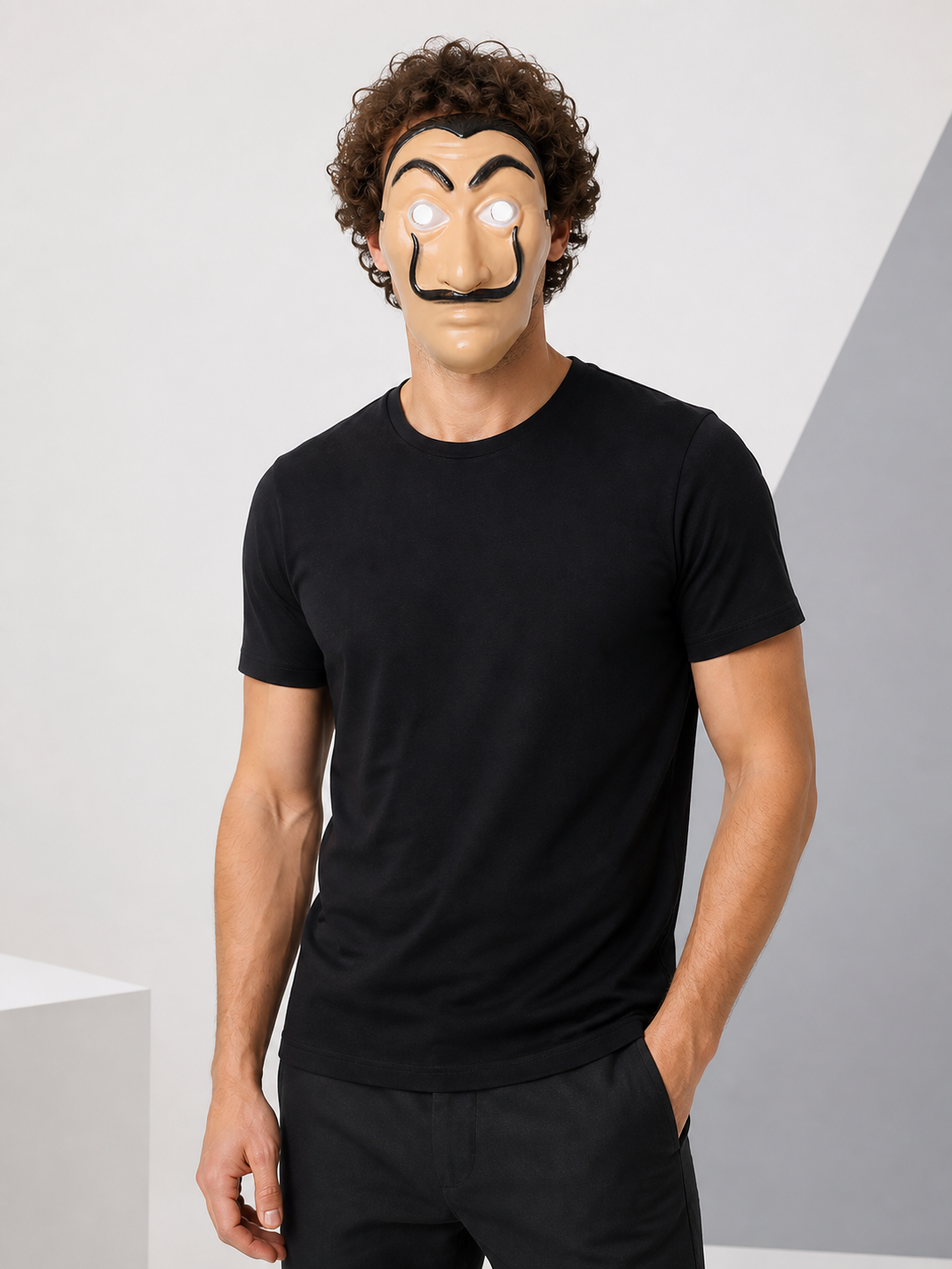 Carnival Mask with Mustache and Eyebrows for Cosplay Costume Masks detail