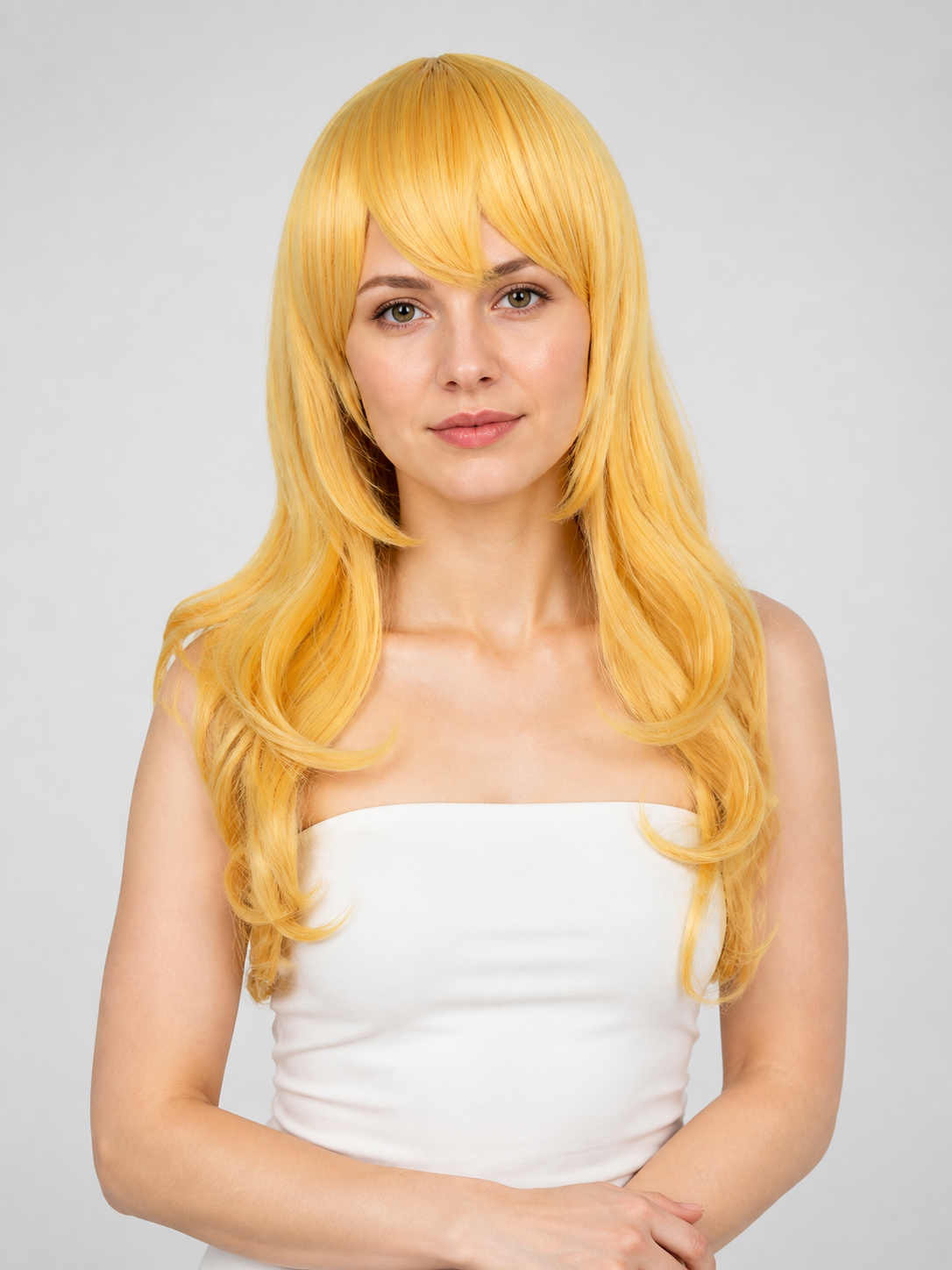 Golden Carnival Wig for Halloween and Cosplay Costume Wigs detail
