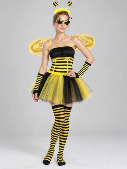 Bee Costume Set with Wings and Tutu Skirt Costumes detail