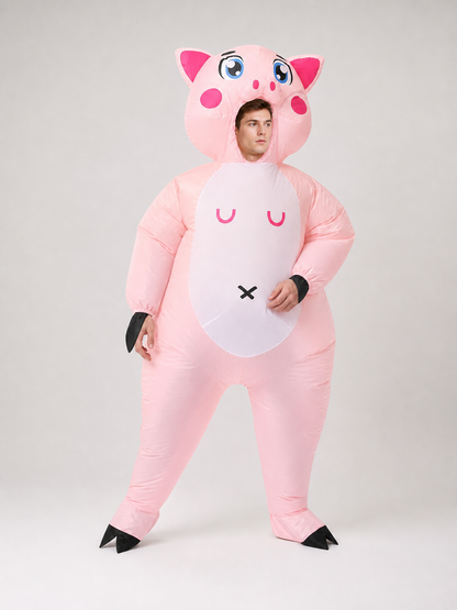 Inflatable Pig Costume for Parties and Halloween