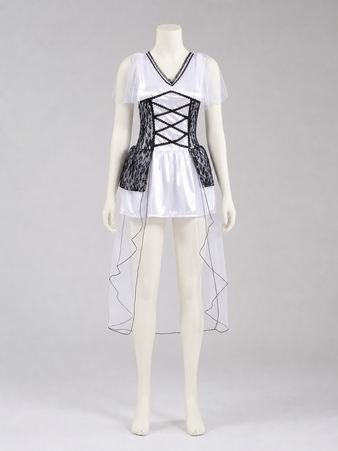 Stage Dress with Corset, Veil, and Lace