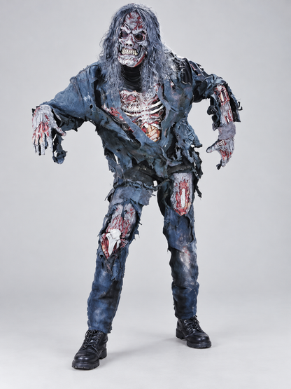Zombie Costume with Mask and Gloves