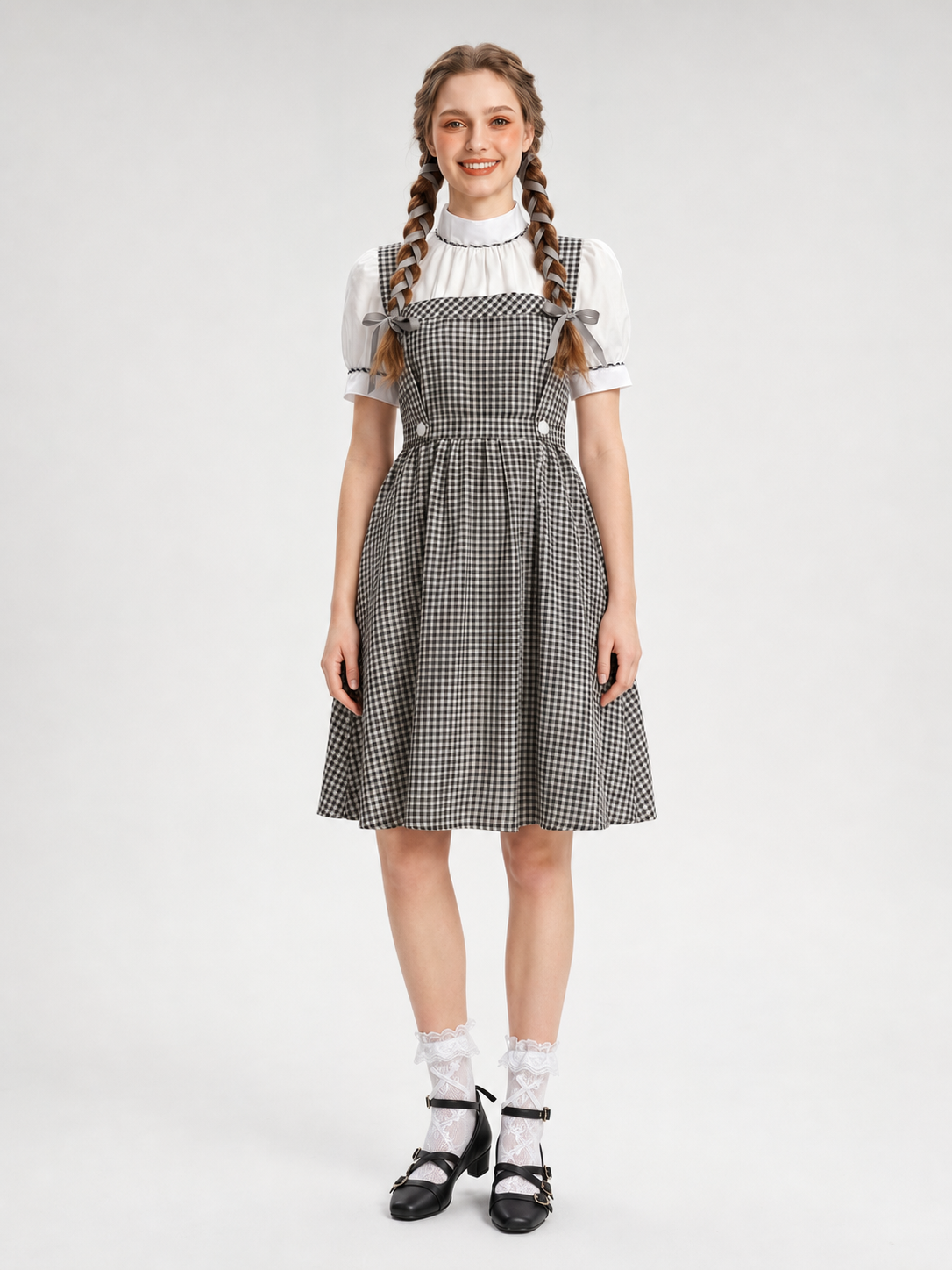 Dorothy Checkered Cosplay Dress with Apron
