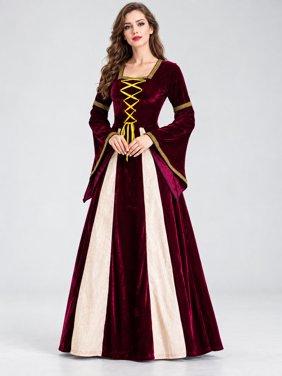 Halloween Carnival Dress, Dark Burgundy
