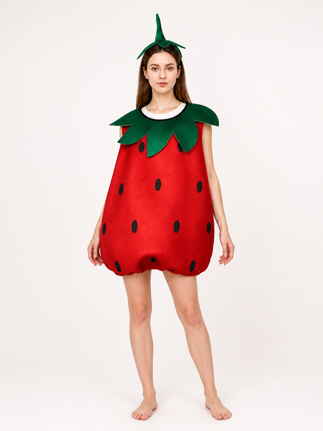 Strawberry Carnival Costume Set with Headwear Costumes detail