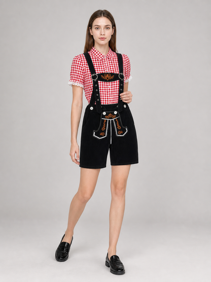 Oktoberfest-style costume: shirt and shorts