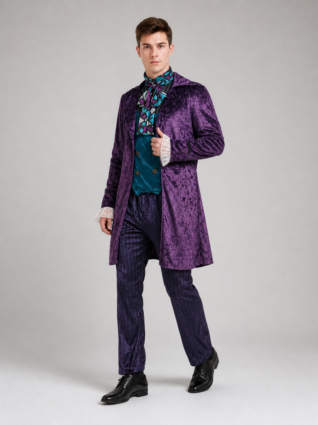 Theatrical Costume with Top Hat, Purple Ensemble