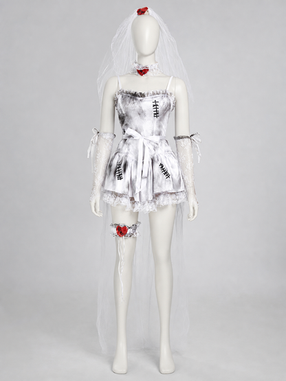 Gothic Lace Halloween Costume Dress