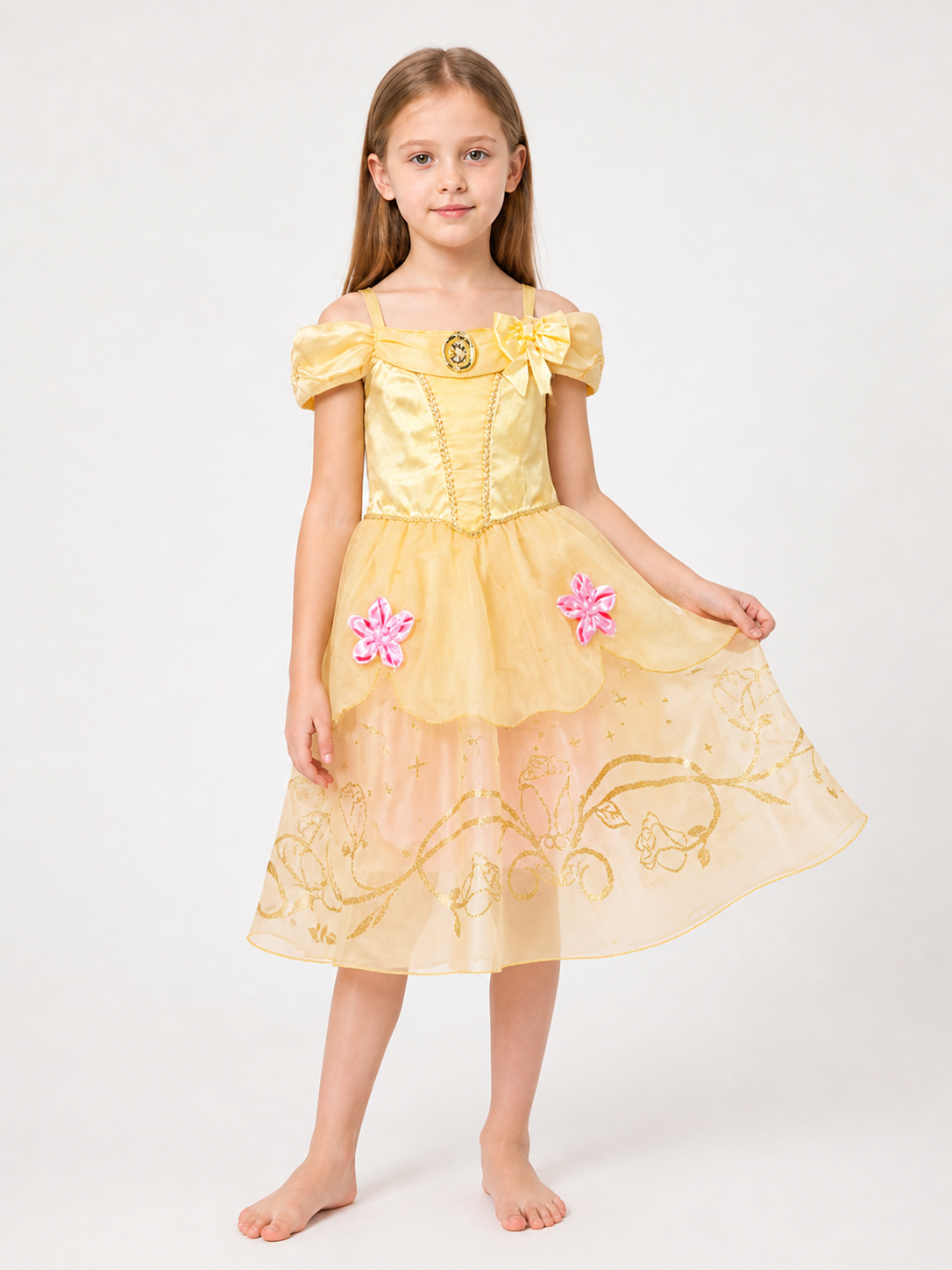 Princess Costume in Pink and Gold Tones Costumes detail