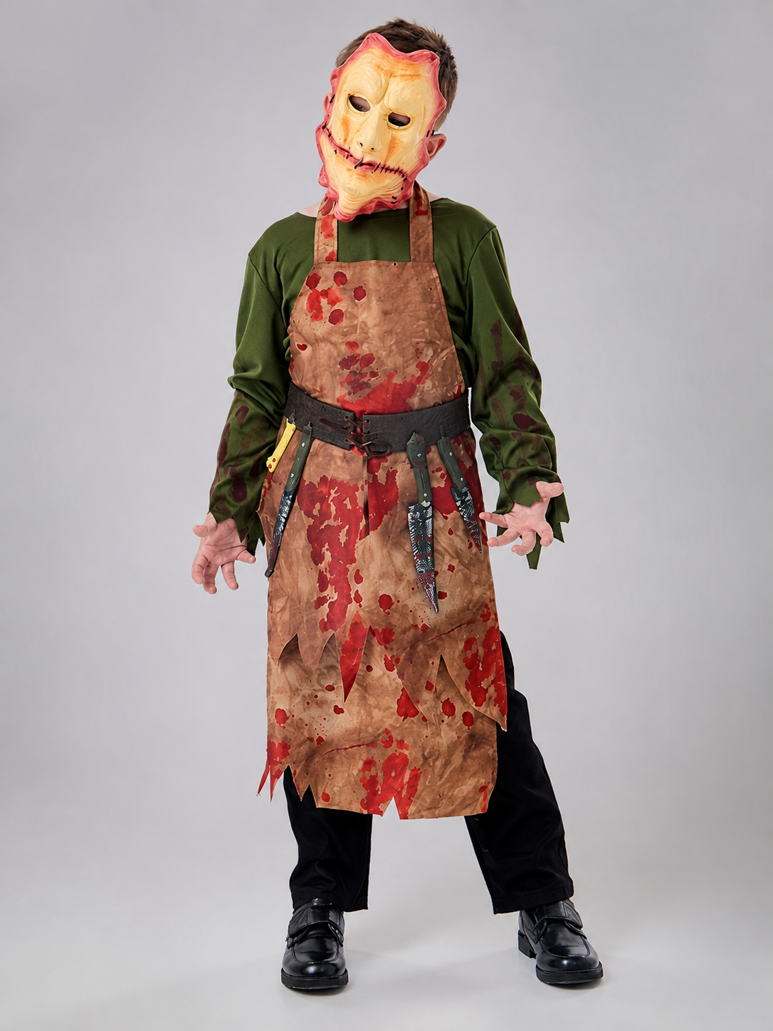 Zombie Chef Costume with Mask Costume Masks detail