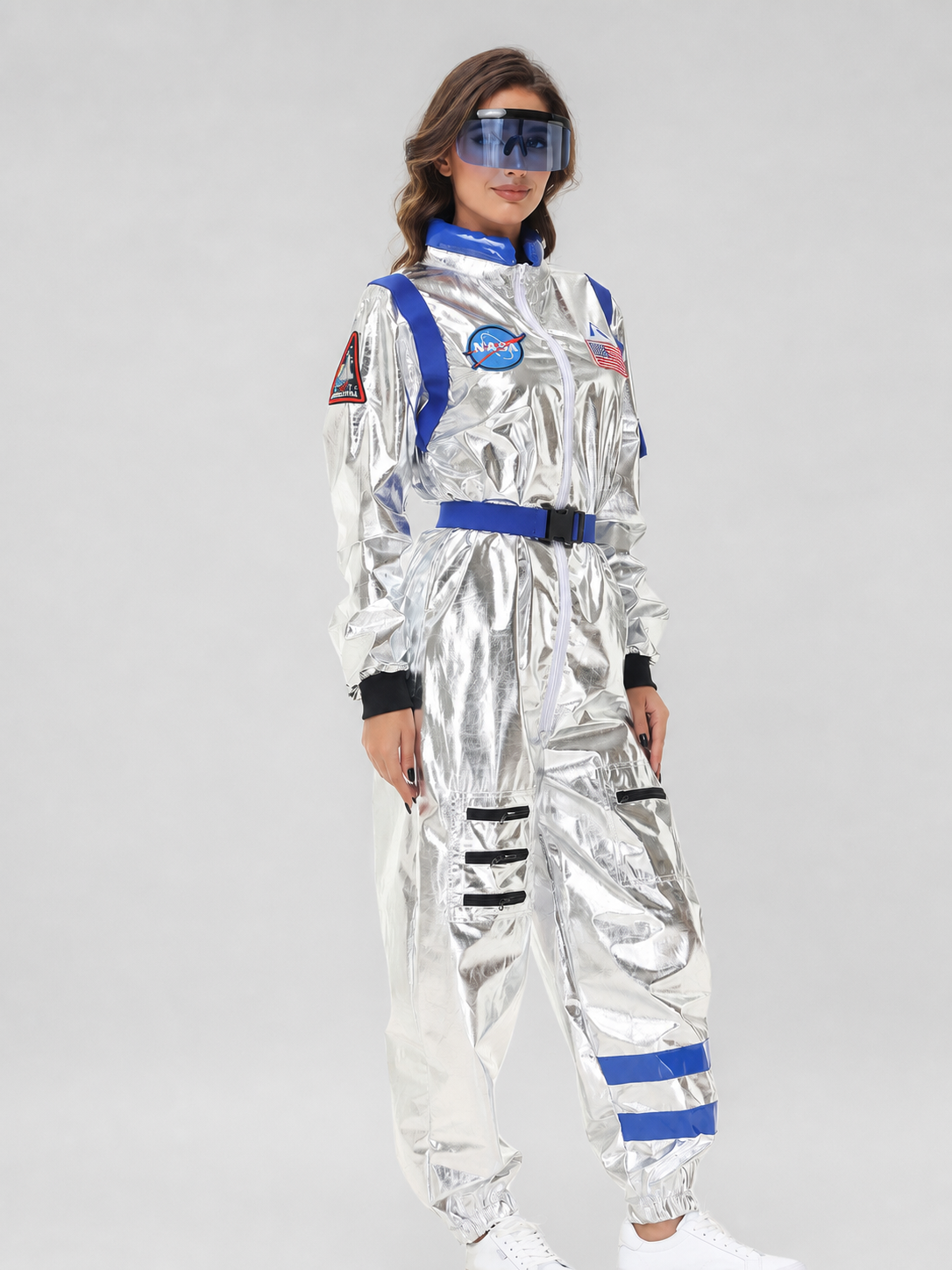 NASA Silver Astronaut Jumpsuit Costume
