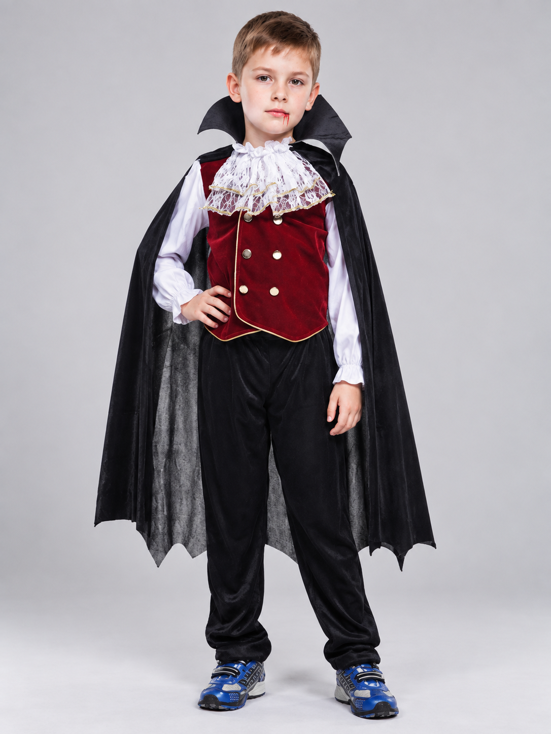 Vampire Costume with Red Vest Costumes detail
