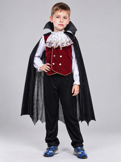 Vampire Costume with Red Vest Costumes detail