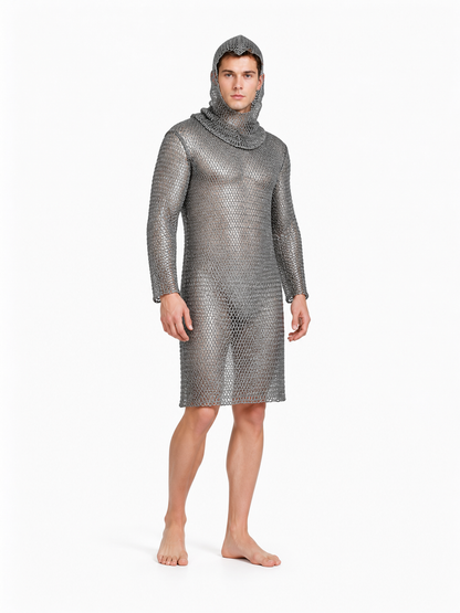 Hooded Long-Sleeve Dress, Above the Knee Costume Dresses detail 2