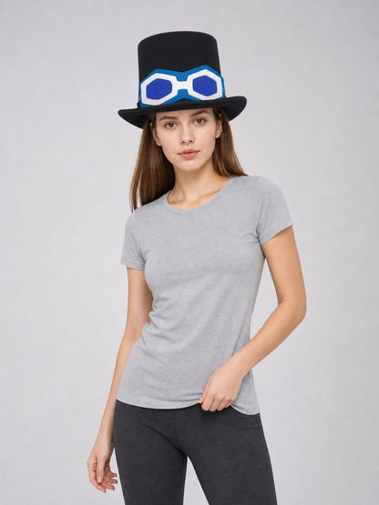 Sabo One Piece Cosplay Hat with Decoration
