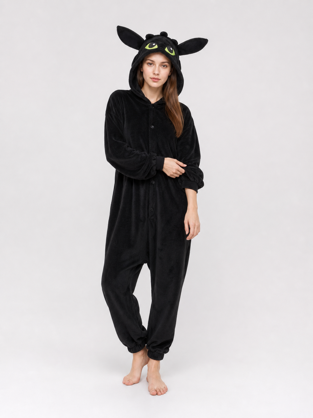 Black Hooded Dragon Costume