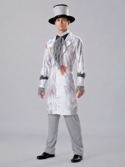 Costume with Top Hat and Neck Accessory Costume Headwear detail