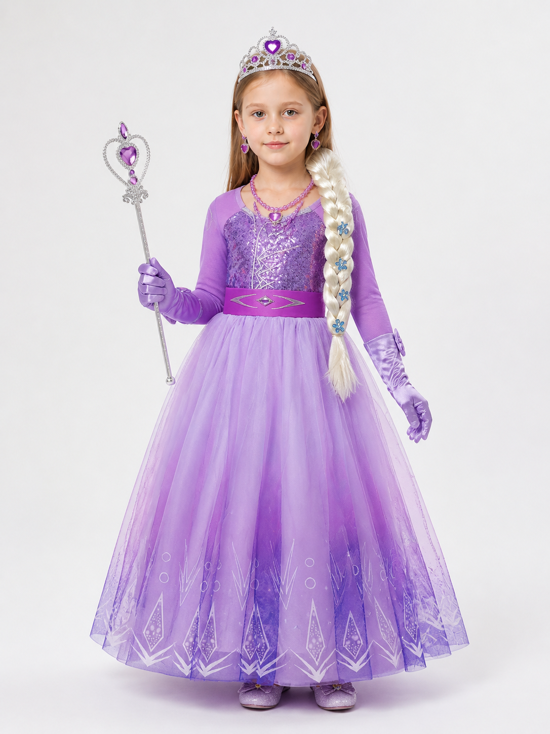 Snow Queen Carnival Costume for Halloween and Cosplay