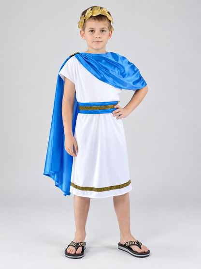 Children's Carnival Costume with Blue Cape Costume Capes detail