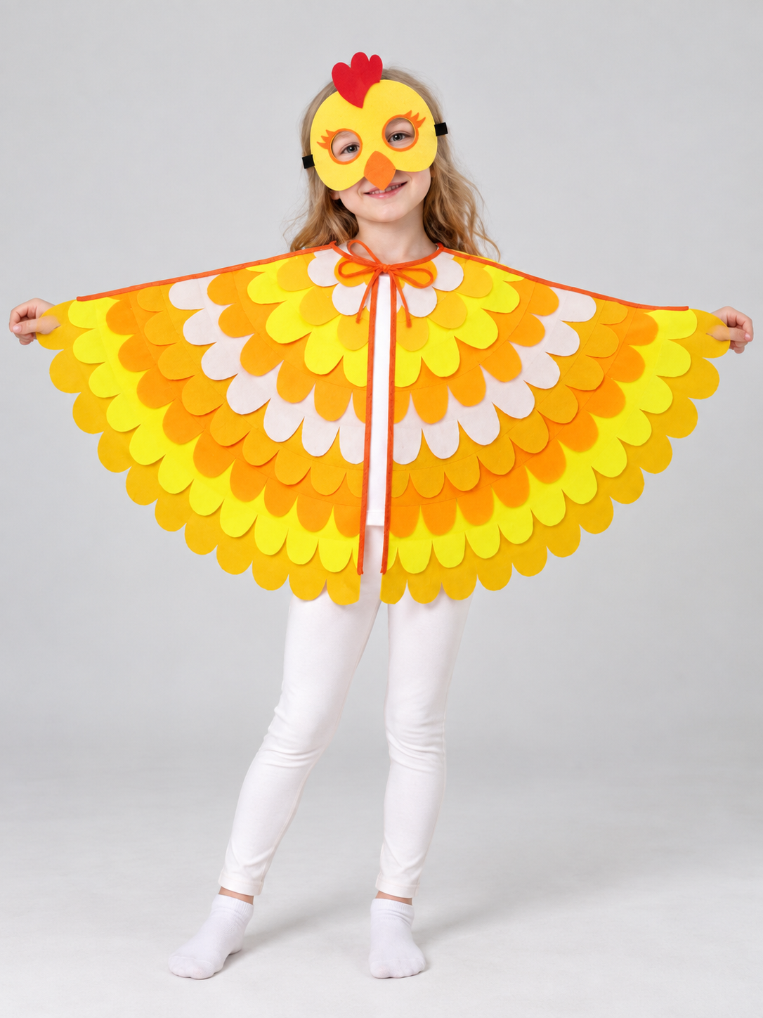 Chicken Carnival Costume with Cape and Mask
