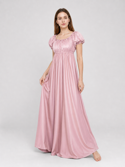 Pink Bridgerton dress for a ball and cosplay