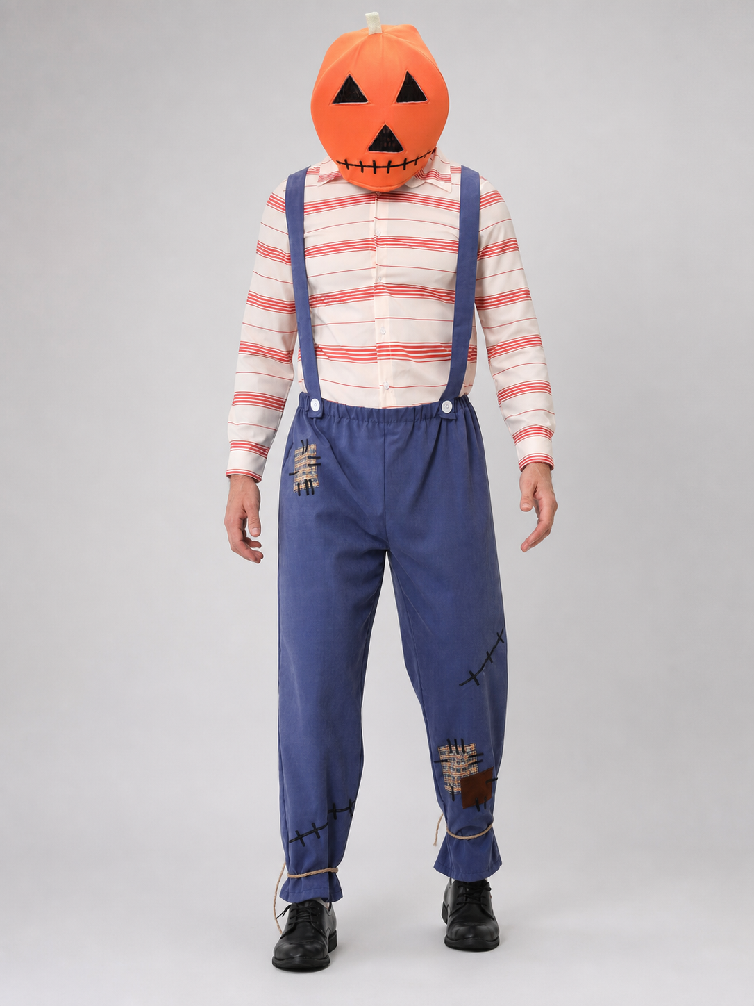 Horror-Style Pumpkin Scarecrow Costume